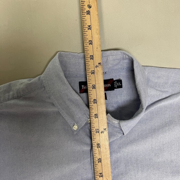 Ralph Lauren Short Sleeve Button Down Shirt Mens XL Blue Pocket Blake Canvas - Picture 10 of 10
